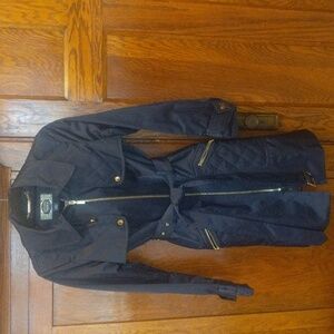 Classic Navy Trench Coat with Belt